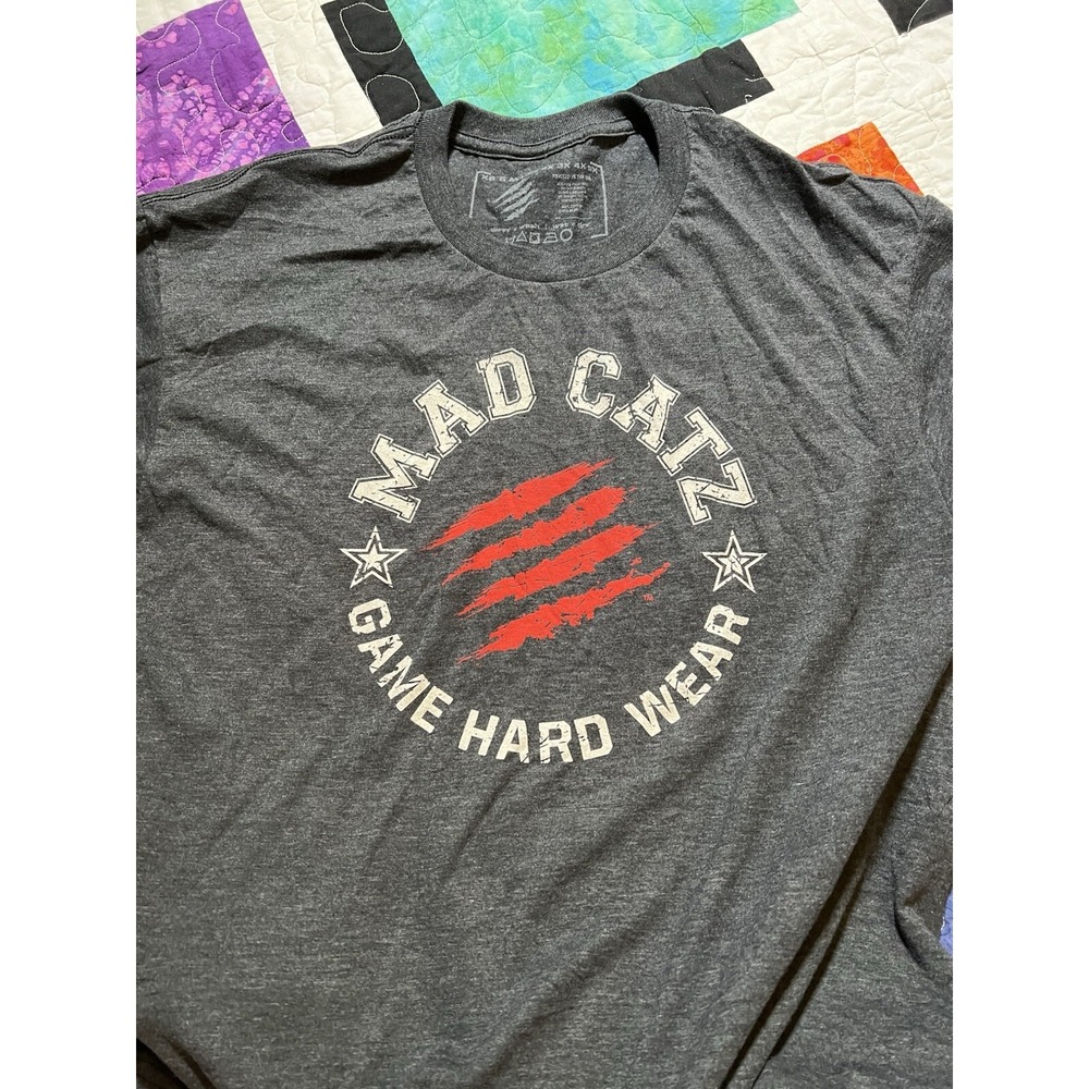 Mad Catz Game Hard Wear Scratch T-shirt Large New